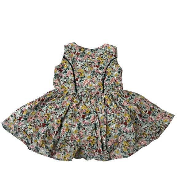 Girl August Sleeveless Floral Button-front Fit and Flare Dress SZ 2T - Picture 2 of 3